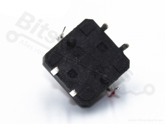 Microswitch drukknop (maakcontact) 12x12mm met LED wit